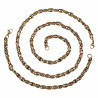 60cm x 6mm Koffieboon Ketting - Verguld RVS - Schakelketting Unisex