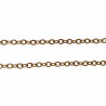 Ketting met Kruis Jesus Dames Verguld RVS - Verstelbaar Kabelketting