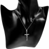Ketting met Kruis Jesus Dames RVS - Verstelbaar Kabelketting met Hanger