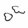 ∅14mm Oorbellen Dames - Hart Oorbellen - Rhodium Platin Hart Oorringen