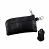 Langwerpig Sleuteletui Portemonnee Dames - Zwart Leren - Autosleutel Etui Unisex - Sleuteltasje Heren