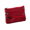 Sleuteletui Portemonnee Dames - Rood Leren - Autosleutel Etui Unisex - Sleuteltasje Heren