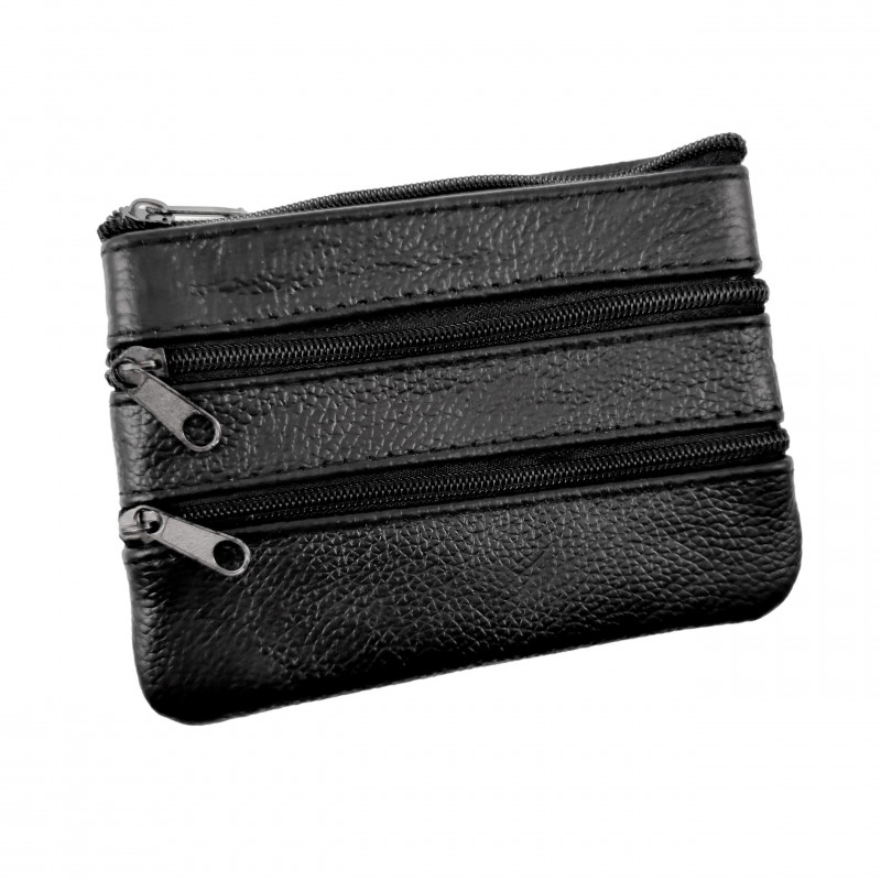 Sleuteletui Portemonnee Zwart Leren - Autosleutel Etui Unisex Sleuteletui Portemonnee Zwart Leren - Autosleutel Etui Unisex