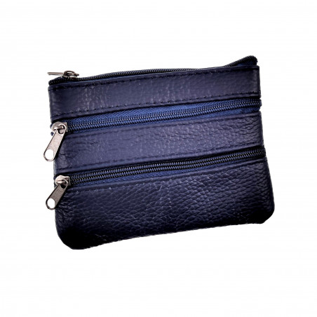 Sleuteletui Portemonnee Donkerblauw Leren Autosleutel Etui Unisex