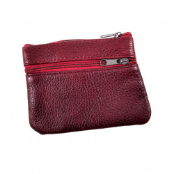 Sleuteletui Portemonnee Dames - Bordeauxrood Leren - Autosleutel Etui Unisex - Sleuteltasje Heren