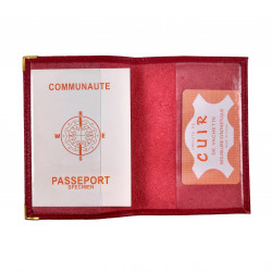 Paspoorthoes - Rood Leren - Paspoorthouder Reis Passport Cover Unisex