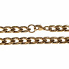 60cm x 7,5mm Cubaanse Ketting Unisex - Verguld RVS - Schakelsketting