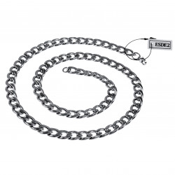 60cm x 8,5mm Cubaanse Ketting Unisex - Gepolijste RVS Schakelsketting