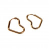 19mm x 18mm Hart Oorbellen Dames - Verguld RVS - Oorringen