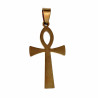 Egyptische Kruis Hanger Unisex Verguld Geborsteld RVS Ankh-Kruishanger