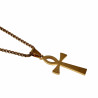 Egyptische Kruis Hanger Unisex Verguld Geborsteld RVS Ankh-Kruishanger