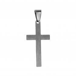 40cm x 20mm Kruis Hanger Unisex - Geborsteld RVS - Kruishanger Dames - Heren