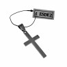 40cm x 20mm Kruis Hanger Unisex - Geborsteld RVS - Kruishanger Dames - Heren