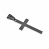 60cm x 3mm Jasseron Ketting + 40cm Kruishanger Unisex Geborsteld RVS