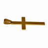 35mm x 18mm Kruis Hanger Unisex - Verguld Geborsteld RVS - Kruishanger Dames - Heren