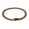 19cm x 6,5mm Cubaanse Armband Unisex - Verguld RVS - Schakelarmband