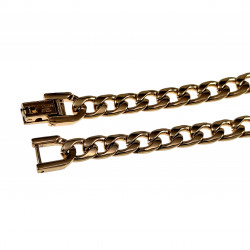 19cm x 6,5mm Cubaanse Armband Unisex - Verguld RVS - Schakelarmband