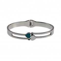 Bangle Dames - RVS - Stijve Armband met Hart en Zirkonias