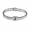 Bangle Dames - RVS - Stijve Armband met Hart en Zirkonias