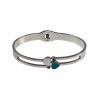 Bangle Dames - RVS - Stijve Armband met Hart en Zirkonias