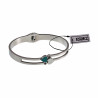 Bangle Dames - RVS - Stijve Armband met Hart en Zirkonias