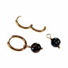 ∅16mm Oorringen Dames Verguld RVS Oorbellen met Abalone Schelp Hanger