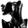 ∅16mm Oorringen Dames Verguld RVS Oorbellen met Abalone Schelp Hanger