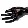 Macramé Armband Unisex - Gewaxt Leerdraad Bruin-Zwart - RVS - Handgemaakt Armband