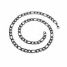 60cm x 8mm Ketting Unisex - Licht Gepolijste RVS - Figaro Schakelsketting Dames - Heren