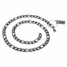 60cm x 8mm Ketting Unisex - Licht Gepolijste RVS - Figaro Schakelsketting Dames - Heren