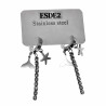 Oorbellen Dames - Gepolijst RVS - Oorringen met Drie Hanger