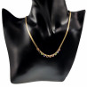 48cm x 3mm Ketting Dames Verguld RVS Slangenketting met Zirkoniasteen