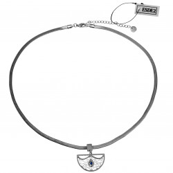 47cm x 3mm Ketting Dames Gepolijst RVS Platte Slangenketting met Hanger