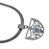 47cm x 3mm Ketting Dames Gepolijst RVS Platte Slangenketting met Hanger