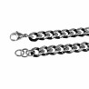 Armband Heren - Gepolist RVS - Cubaanse Schakelarmband met Anker