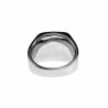 Ring Heren - Gepolijst RVS - Golvende Ring - Zegelring met Onyx Steen