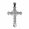 60cm x 5mm Jasseron Ketting + Kruis Hanger Heren - Gepolist RVS