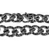 20cm x 14mm Armband Heren - Slangen Design - RVS 316L - Cubaanse Schakelarmband met Slangenpatroon