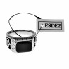 Ring Heren Kroon Design - Gepolijst RVS - Zegelring met Zwarte Emaille