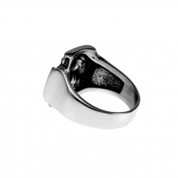 Ring Heren - Gepolijst RVS - Maltezer Zegelring - Ring met Kruis