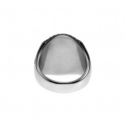 Ring Heren - Zilver-Goud Kleur RVS - Grote Ring met Natuurlijke Tijgeroogsteen
