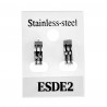∅13mm x 4mm Oorbellen Unisex - Gepolijst RVS - Oorringen Dames en Heren