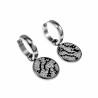 ∅20mm x 4mm Oorbellen Dames - Gepolijst RVS - Oorringen met Ronde Hanger