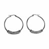 ∅38mm Oorbellen Dames - RVS - Oorringen met Fonkelende Zirkonias