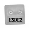 5mm Parel Oorbellen Dames - Rhodium Plated - Oorknopjes XUPING