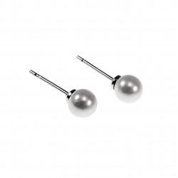 5mm Parel Oorbellen Dames - Rhodium Plated - Oorknopjes XUPING