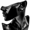 5mm Parel Oorbellen Dames - Rhodium Plated - Oorknopjes XUPING