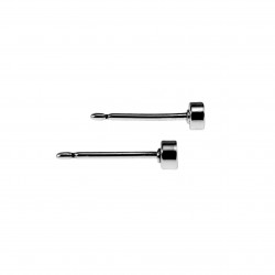 Oorbellen Dames Rhodium Plated Oorknopjes - 3mm Stud Oorbellen XUPING