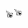 Oorbellen Dames Rhodium Plated Oorknopjes - 3mm Stud Oorbellen XUPING