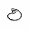 Ring Dames - Vlinder Ring - Gepolijst RVS - Asymmetrische Ring